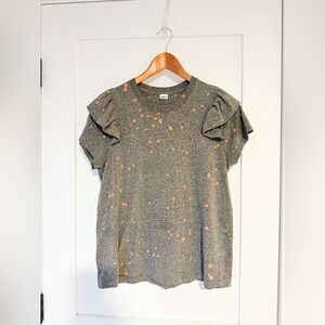 Clare V ruffle sleeve tshirt